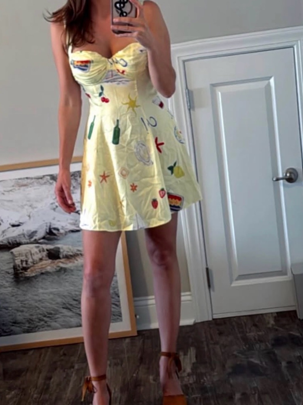 NET For Love & Lemons Ciao Underwire Slip Mini Dress SZ Med but more of a SM/MED - Picture 3 of 8